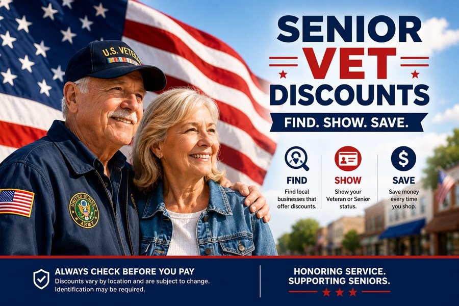 Senior Vet Discounts - helping veterans and seniors find and use available discounts